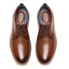 CLARKS BRANTIN PLAIN SHOES-TAN